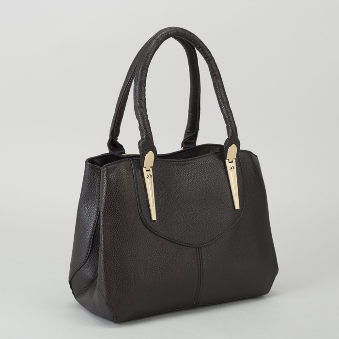 Сумка женская, отдел на молнии, наружный карман, длинный ремень, цвет коричневый