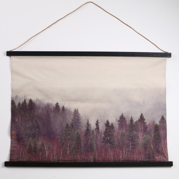 Панно подвесное «Таинственный лес», прямоугольное, 104х73 см