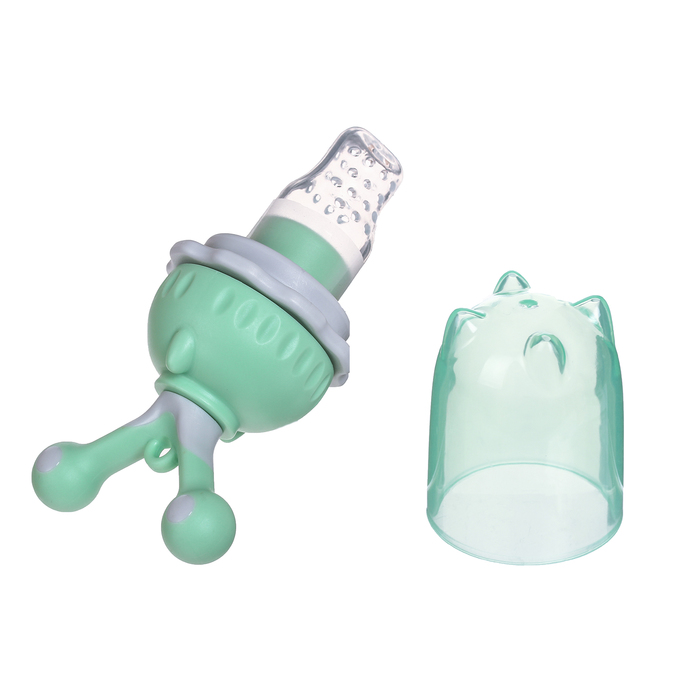 Изделие для прикорма с силиконовой сеточкой, вращающийся поршень, цвет зелёный