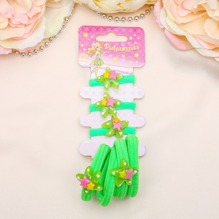 Резинка для волос "Baby" набор 7 шт звездочка