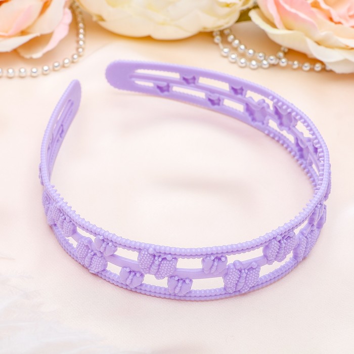 Ободок для волос "Шоу" 2,3 см бабочки, микс