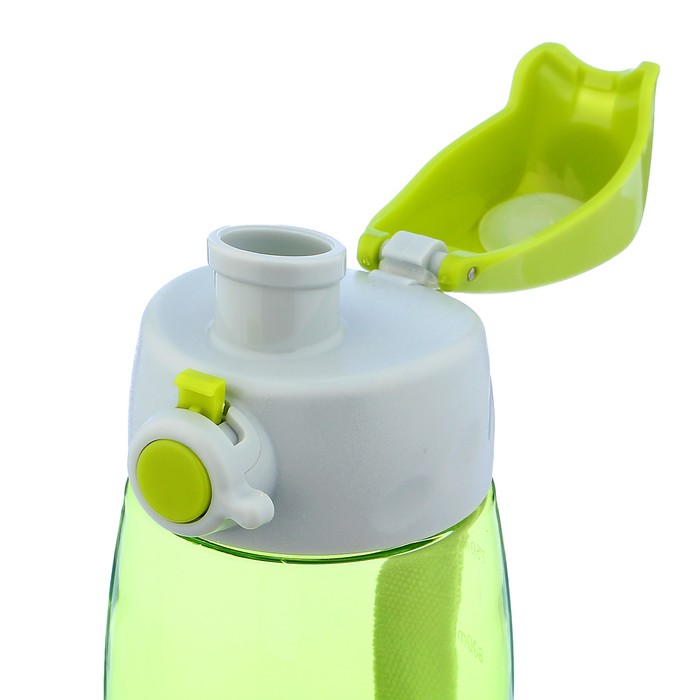Бутылка для воды 750 мл «Капля», спортивная, на ремешке, мерная шкала, микс, 7х22.5 см