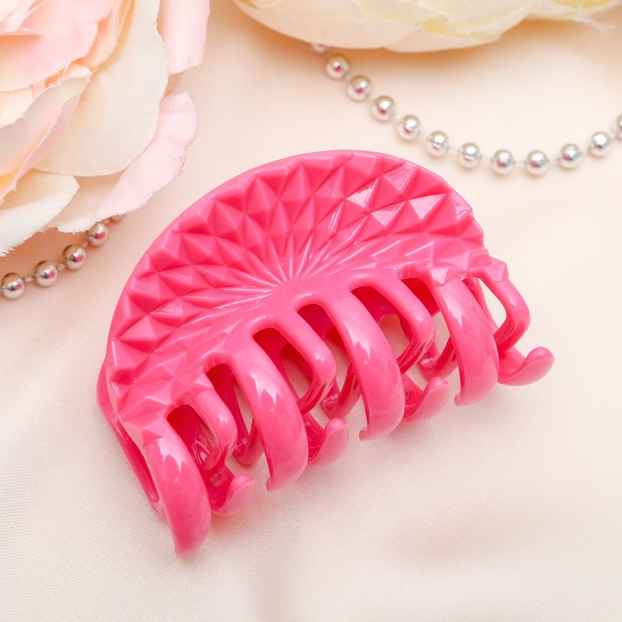 Краб для волос "Переплёт" 6 см дуга, микс