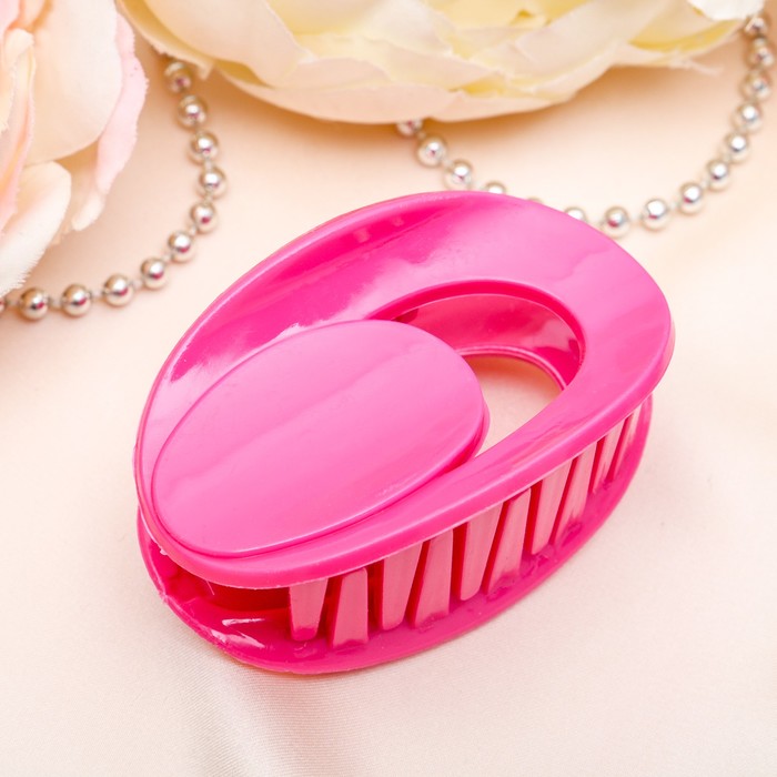 Краб для волос "Классика" 6 см овалы, микс