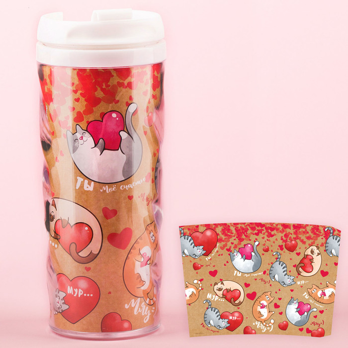 Термостакан "Мур-мяу", 350 мл