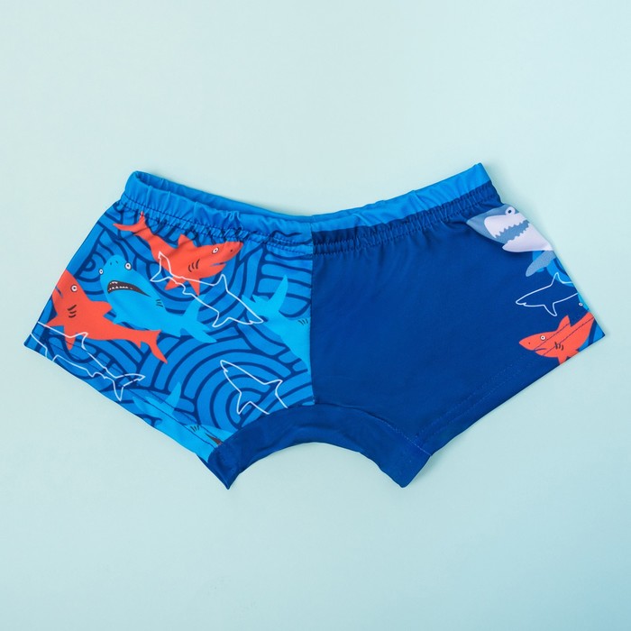 Трусы купальные детские  KAFTAN "Акулы" рост 122-128 (34) см, 7-8 лет, 100% ПЭ