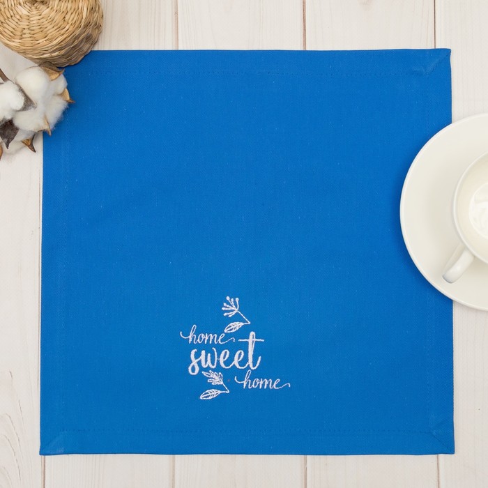 Салфетка на стол "Sweet Home" 30х30 см, 100% хл, саржа 250 г/м2