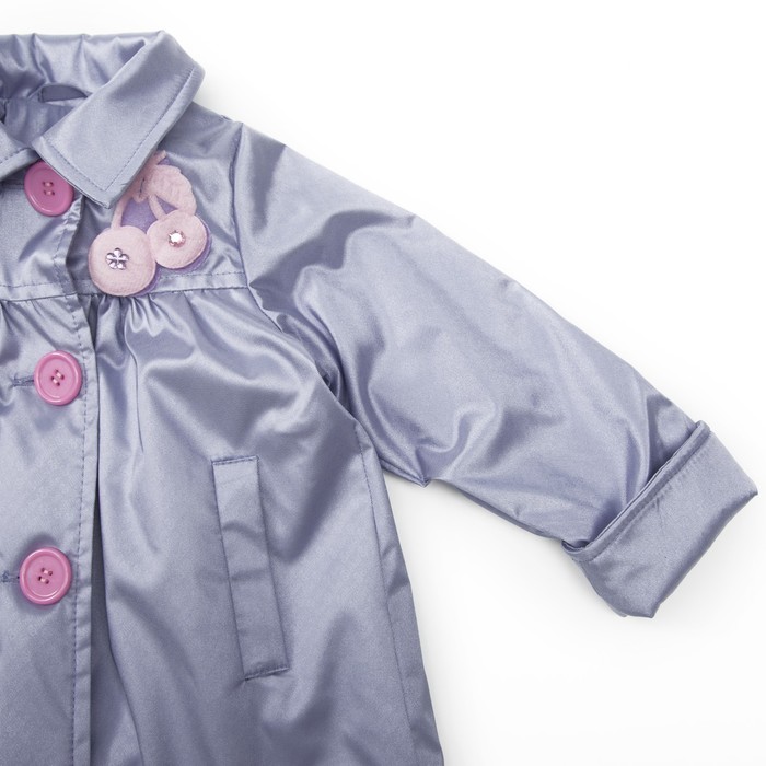 Плащ для девочки, рост 80 см, цвет сиреневый