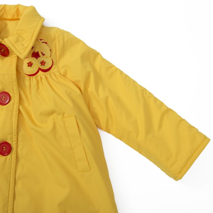Плащ для девочки, рост 86 см, цвет жёлтый