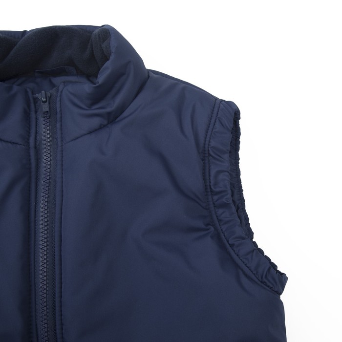 Жилет для девочки, рост 140 см, цвет синий