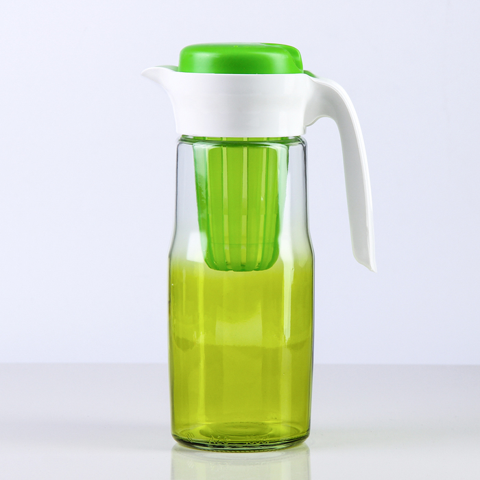 Кувшин с пластиковым ситом 1,5 л "Дейзи", цвета МИКС
