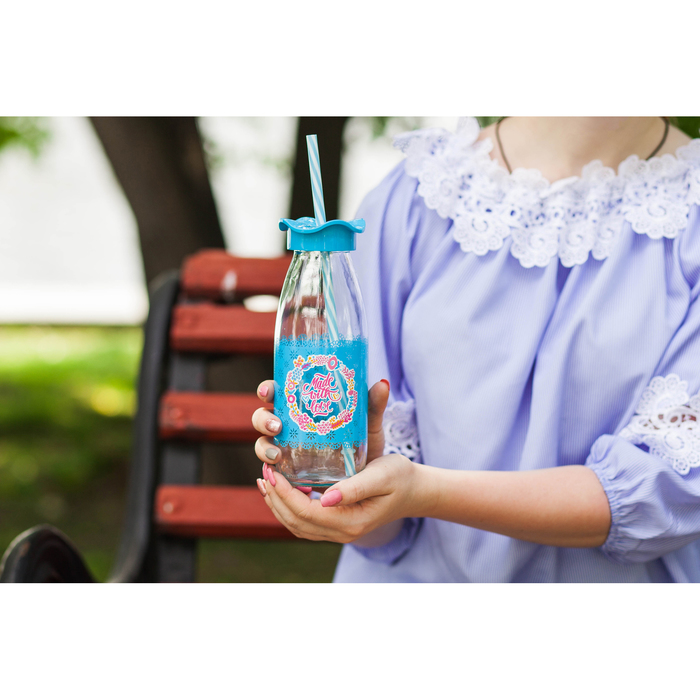 Бутылка 500 мл "Молочный путь", рисунок МИКС