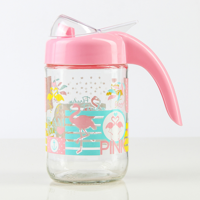 Бутыль для соуса и масла 660 мл "Фламинго", цвета МИКС