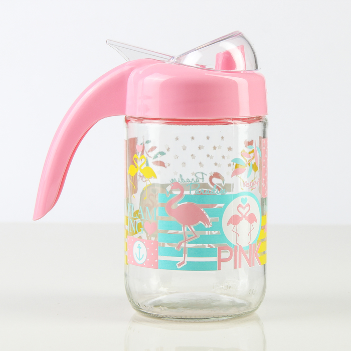 Бутыль для соуса и масла 660 мл "Фламинго", цвета МИКС