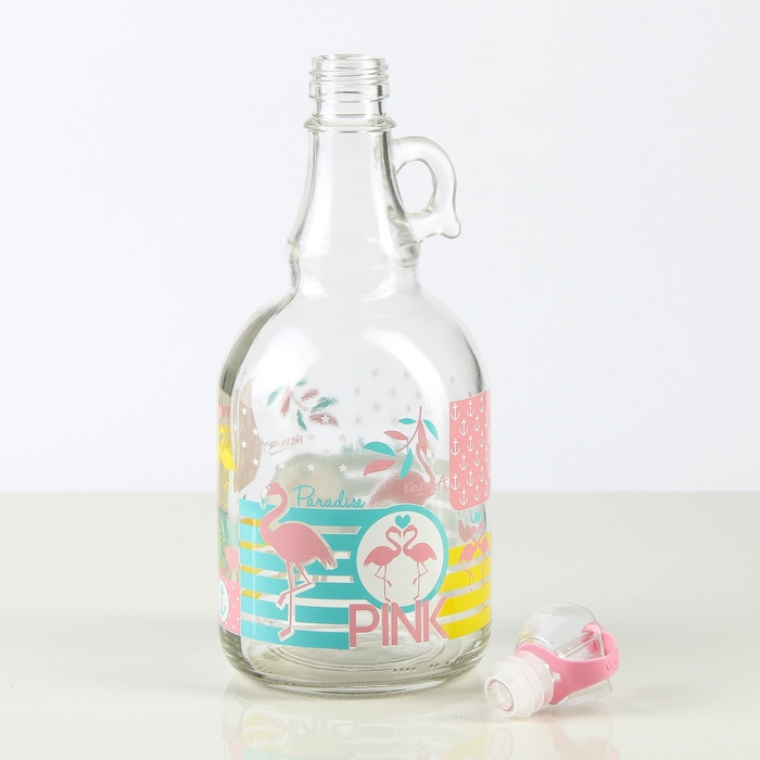 Бутыль для соуса и масла 1 л "Фламинго", цвета МИКС