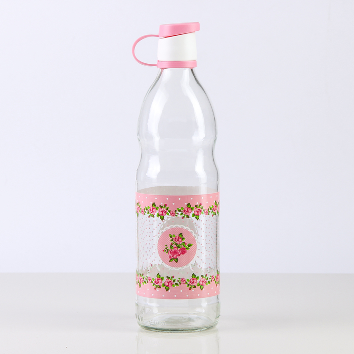 Бутылка 1 л "Джоли", цвет розовый