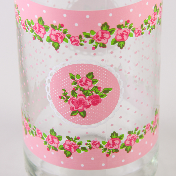 Бутылка 1 л "Джоли", цвет розовый