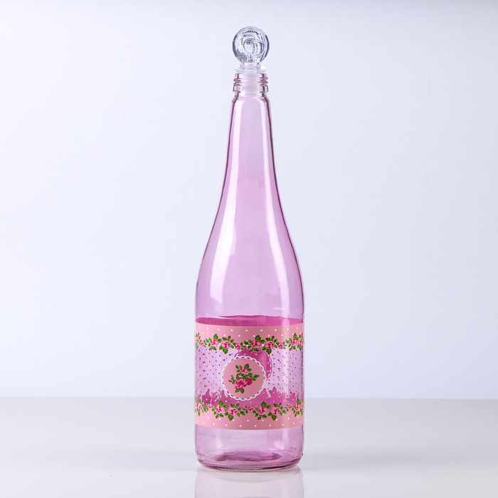 Бутыль для соуса и масла 1 л "Джоли", цвет розовый