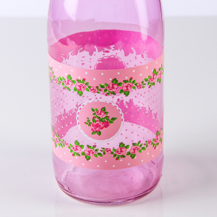 Бутыль для соуса и масла 1 л "Джоли", цвет розовый