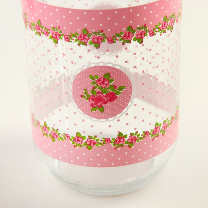 Бутыль для соуса и масла 1 л "Джоли", цвет розовый