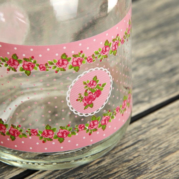 Бутыль для соуса и масла 550 мл "Джоли", цвет розовый