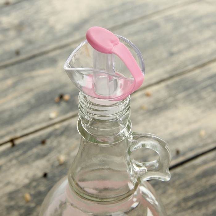Бутыль для соуса и масла 550 мл "Джоли", цвет розовый