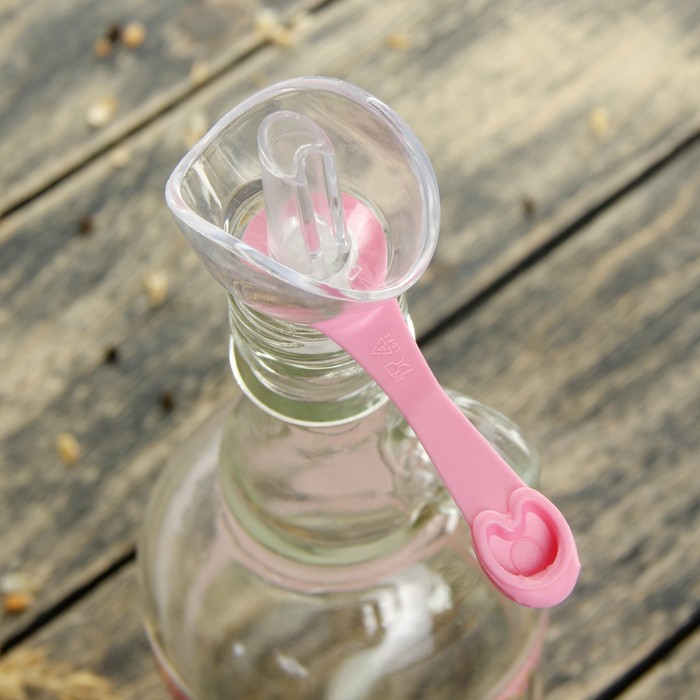 Бутыль для соуса и масла 550 мл "Джоли", цвет розовый