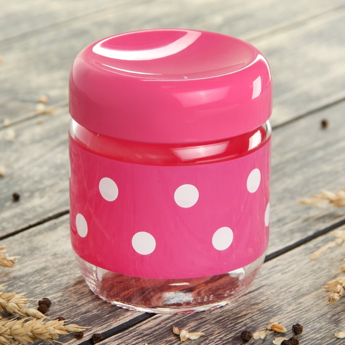 Банка для сыпучих продуктов 425 мл "Ола", цвета МИКС