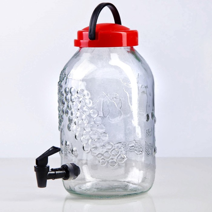 Кувшин с краником 5 л "Кармен", цвета МИКС