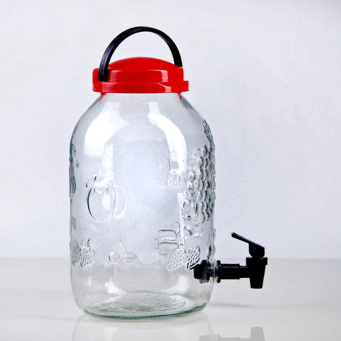 Кувшин с краником 5 л "Кармен", цвета МИКС