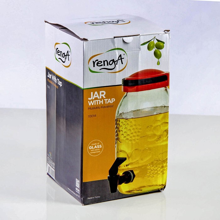 Кувшин с краником 5 л "Кармен", цвета МИКС