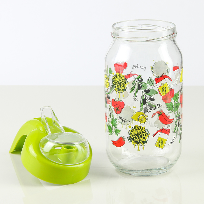 Бутыль для соуса и масла 1 л "Арес", цвета МИКС