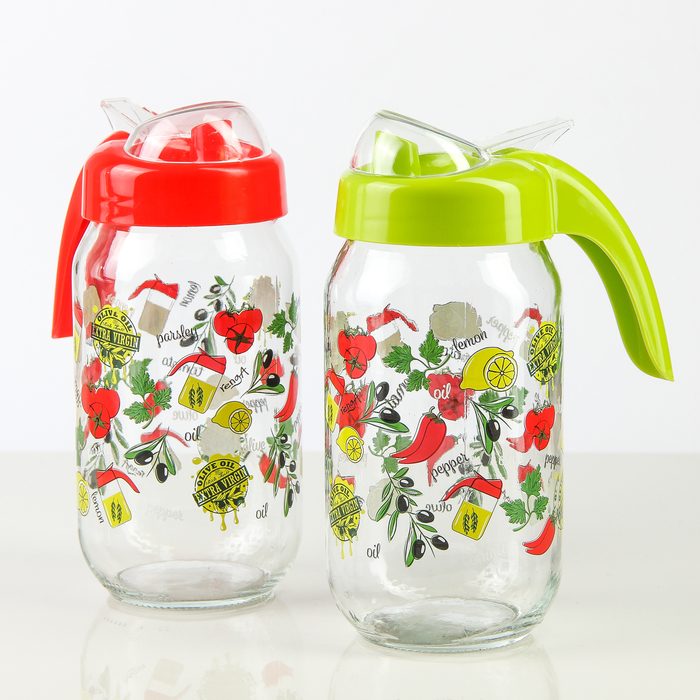 Бутыль для соуса и масла 1 л "Арес", цвета МИКС