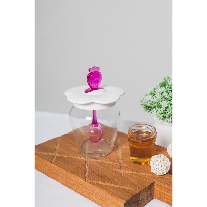 Баночка для меда и варенья 370 мл "Сладкоежка", цвета МИКС