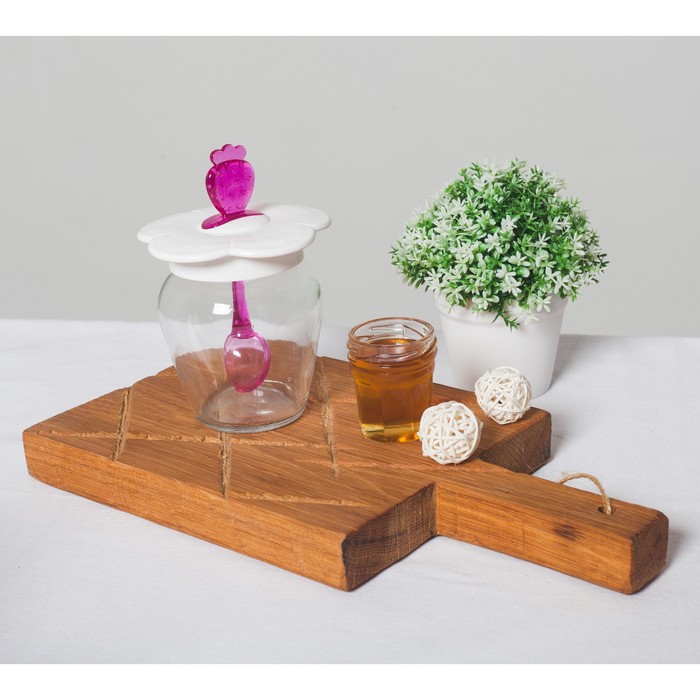 Баночка для меда и варенья 370 мл "Сладкоежка", цвета МИКС