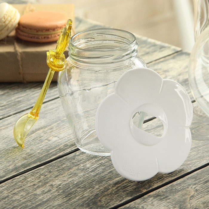 Баночка для меда и варенья 370 мл "Сладкоежка", цвета МИКС