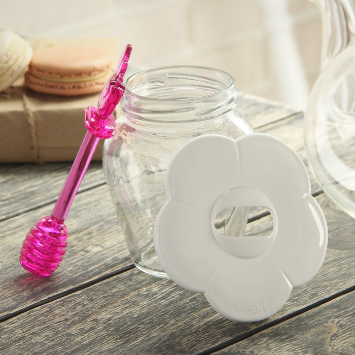 Баночка для меда и варенья 370 мл "Сладкоежка", цвета МИКС