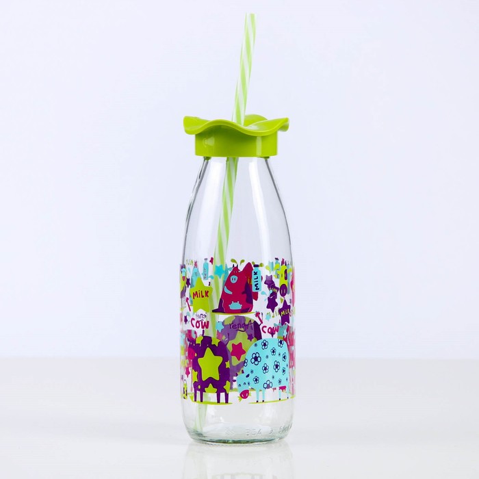 Бутылка 500 мл "Молочный путь", рисунок МИКС