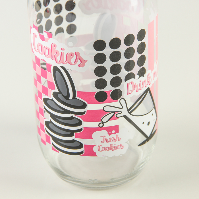 Бутылка для молока 1 л "Молочный путь", рисунок МИКС