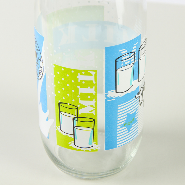 Бутылка для молока 1 л "Молочный путь", рисунок МИКС