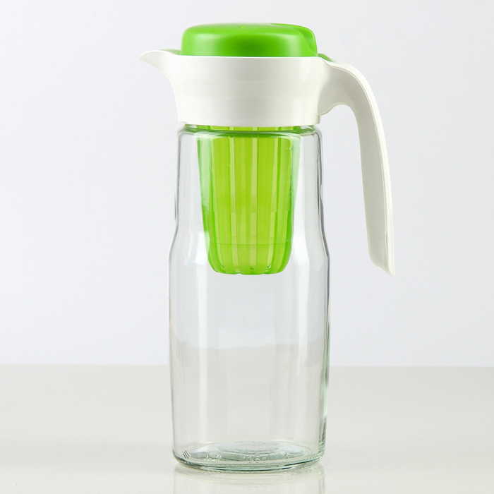 Кувшин с пластиковым ситом 1,4 л "Дейзи", цвета МИКС