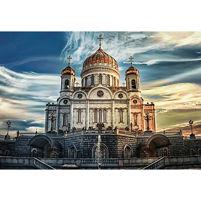 Картина стразами "Кафедральный соборный храм Христа Спасителя"