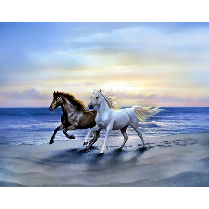 Картина стразами "Арабские скакуны"