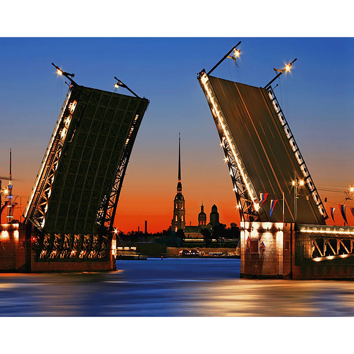 Картина стразами "Дворцовый мост"