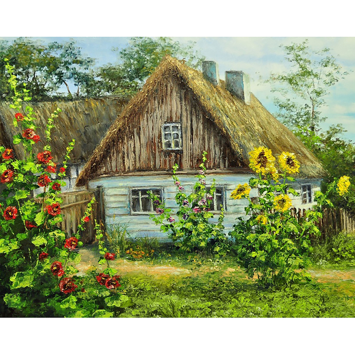 Картина стразами "Лето в деревне"