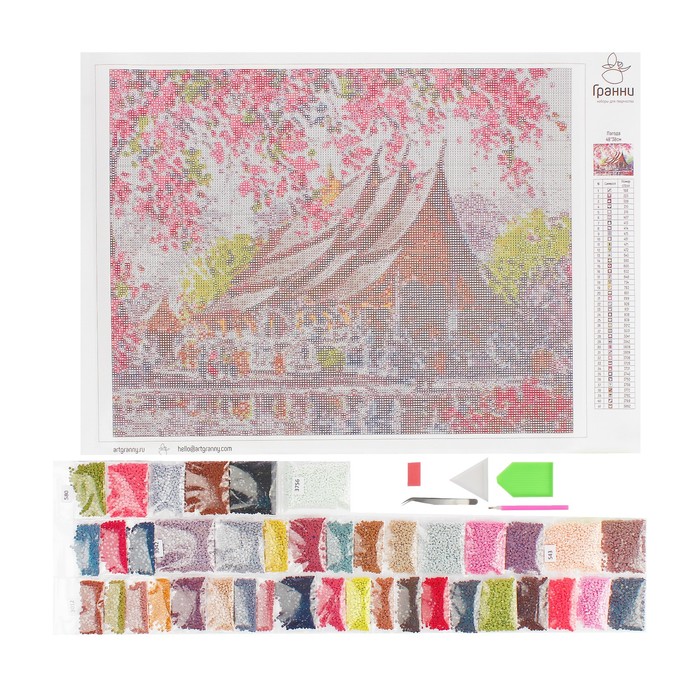 Картина стразами "Пагода"