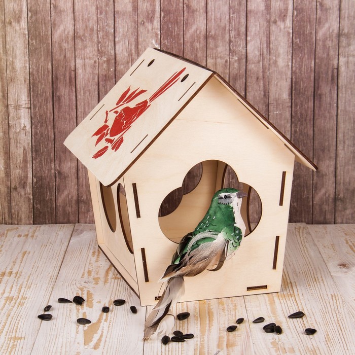 Кормушка для птиц «Ромашка», 27 × 25 × 20 см