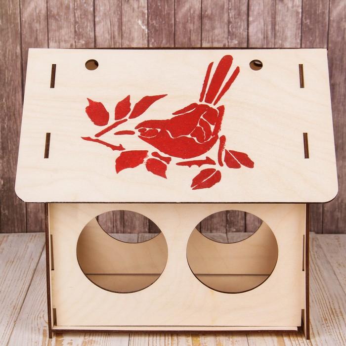 Кормушка для птиц «Ромашка», 27 × 25 × 20 см