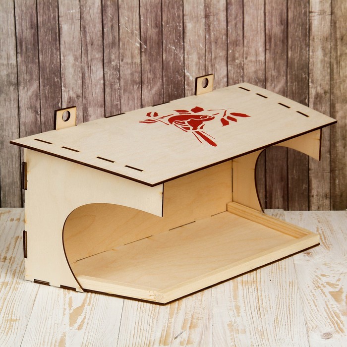 Кормушка для птиц «Веранда», 40 × 17 × 16 см