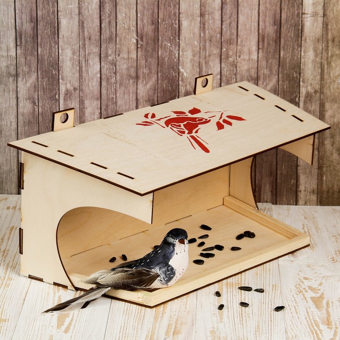 Кормушка для птиц «Веранда», 40 × 17 × 16 см